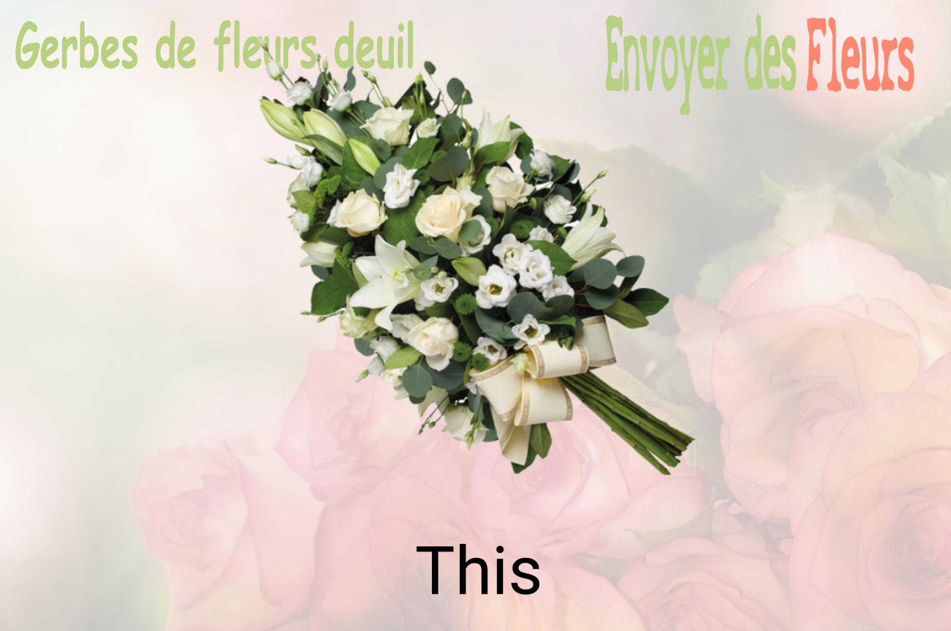 Gerbe de fleurs de deuil livrée à This
